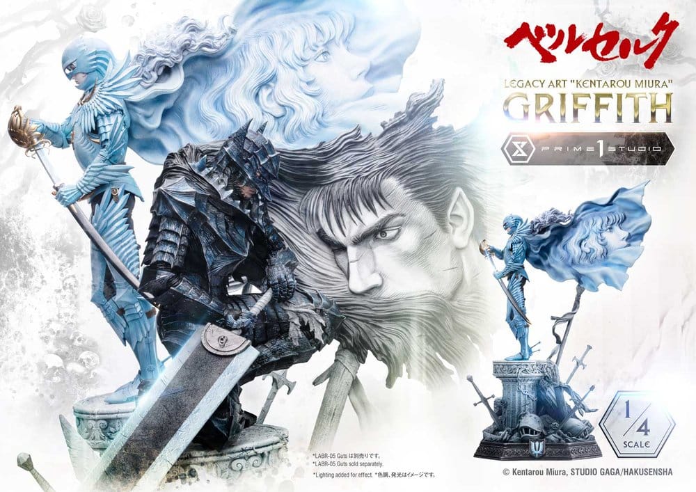 Berserk Legacy Art "Kentarou Miura" Statue 1/4 Griffith Bonus Version 93 cm 4582647124562