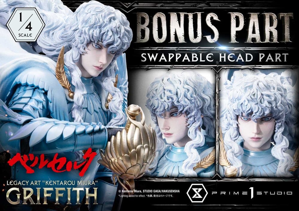 Berserk Legacy Art "Kentarou Miura" Statue 1/4 Griffith Bonus Version 93 cm 4582647124562