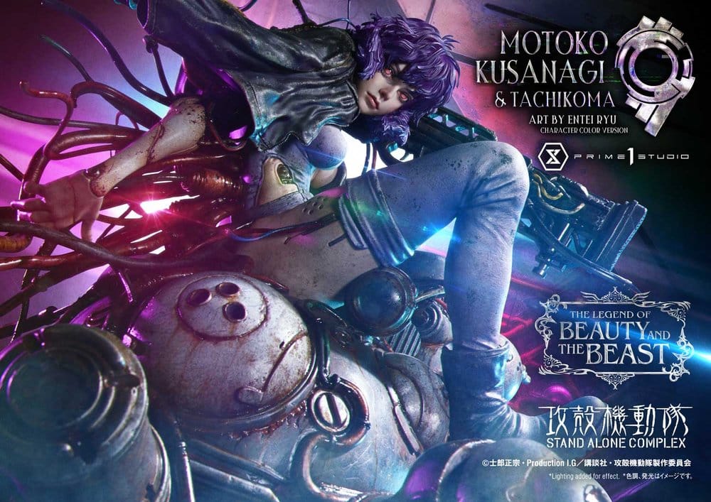 Ghost in the Shell Stand Alone Complex The Legend of Beauty and the Beast Statue 1/4 Motoko Kusanagi & Tachikoma Character color Art by Entei Ryu Bonus Version 53 cmGhost in the Shell Stand Alone Complex The Legend of Beauty and the Beast Estatua 1/4 Moto 4582647123916