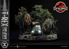 Jurassic World: The Lost World Statue 1/15 T-Rex Cliff Attack 53 cm 4582647121004
