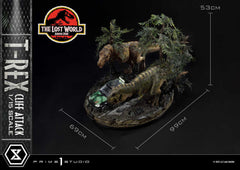Jurassic World: The Lost World Statue 1/15 T-Rex Cliff Attack Bonus Version 53 cm 4582647121011