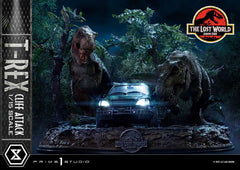 Jurassic World: The Lost World Statue 1/15 T-Rex Cliff Attack Bonus Version 53 cm 4582647121011
