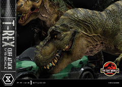 Jurassic World: The Lost World Statue 1/15 T-Rex Cliff Attack Bonus Version 53 cm 4582647121011