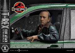 Jurassic World: The Lost World Statue 1/15 T-Rex Cliff Attack Bonus Version 53 cm 4582647121011