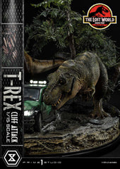 Jurassic World: The Lost World Statue 1/15 T-Rex Cliff Attack Bonus Version 53 cm 4582647121011