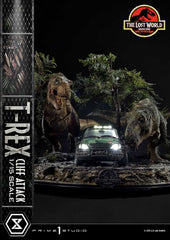 Jurassic World: The Lost World Statue 1/15 T-Rex Cliff Attack Bonus Version 53 cm 4582647121011
