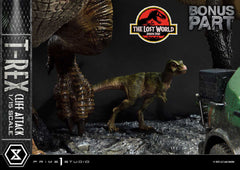 Jurassic World: The Lost World Statue 1/15 T-Rex Cliff Attack Bonus Version 53 cm 4582647121011
