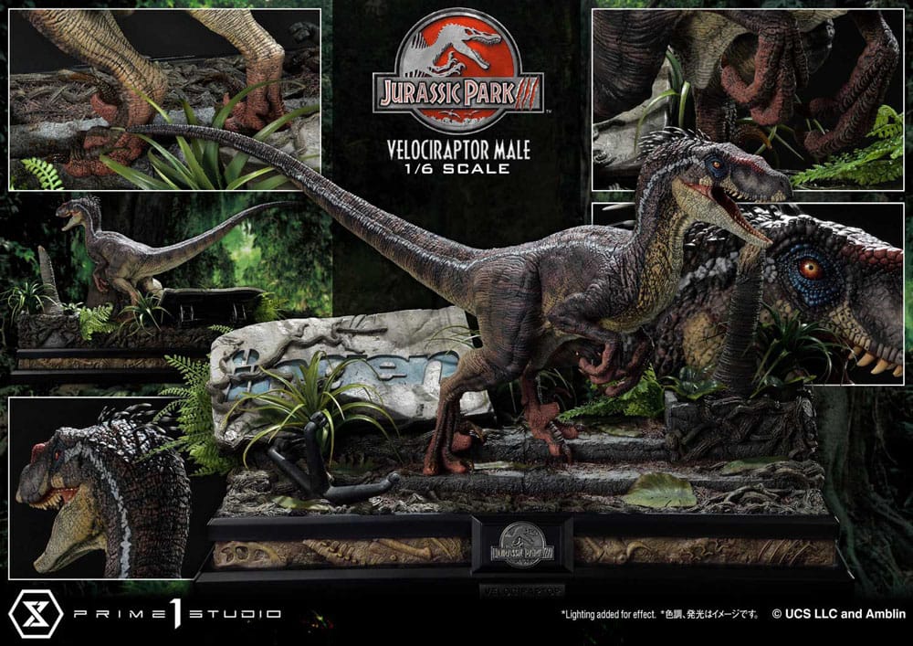 Jurassic Park III Legacy Museum Collection Statue 1/6 Velociraptor Male Bonus Version 40 cm 4580708049014