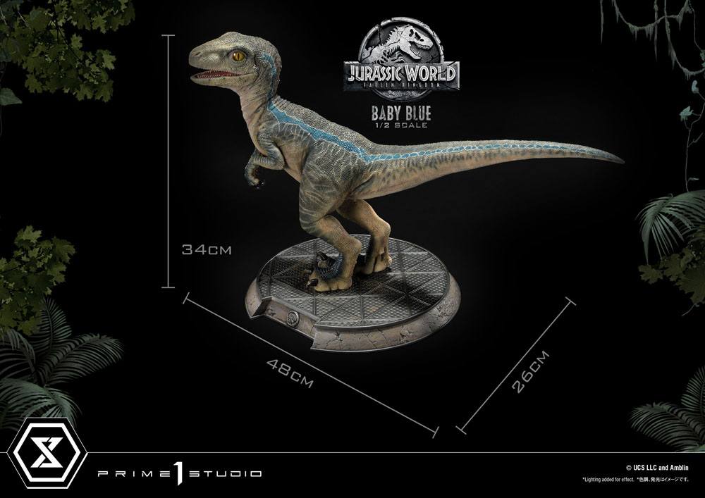 Jurassic World: Fallen Kingdom Prime Collectibles Statue 1/2 Baby Blue 34 cm 4580708035994