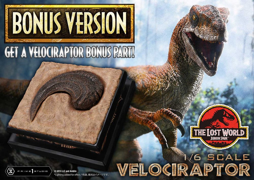 Jurassic Park II Legacy Museum Collection Statue 1/6 Velociraptor Bonus Version 41 cm 4582647122698