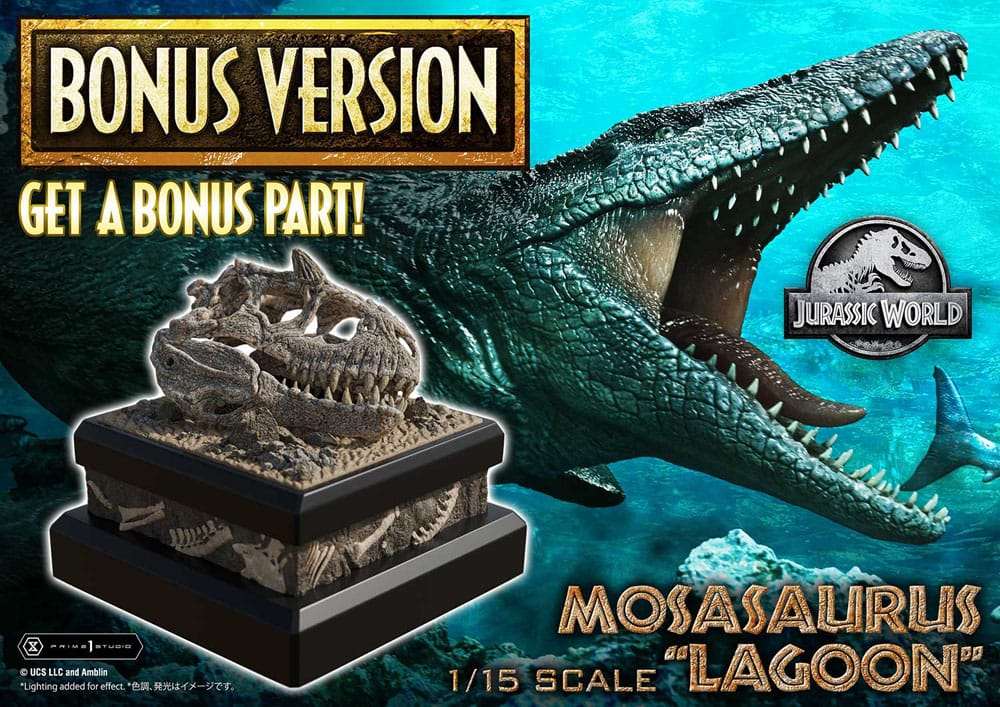 Jurassic World Legacy Museum Collection Statue 1/15 Mosasaurus "Lagoon" Bonus Version 57 cm  4582647122797