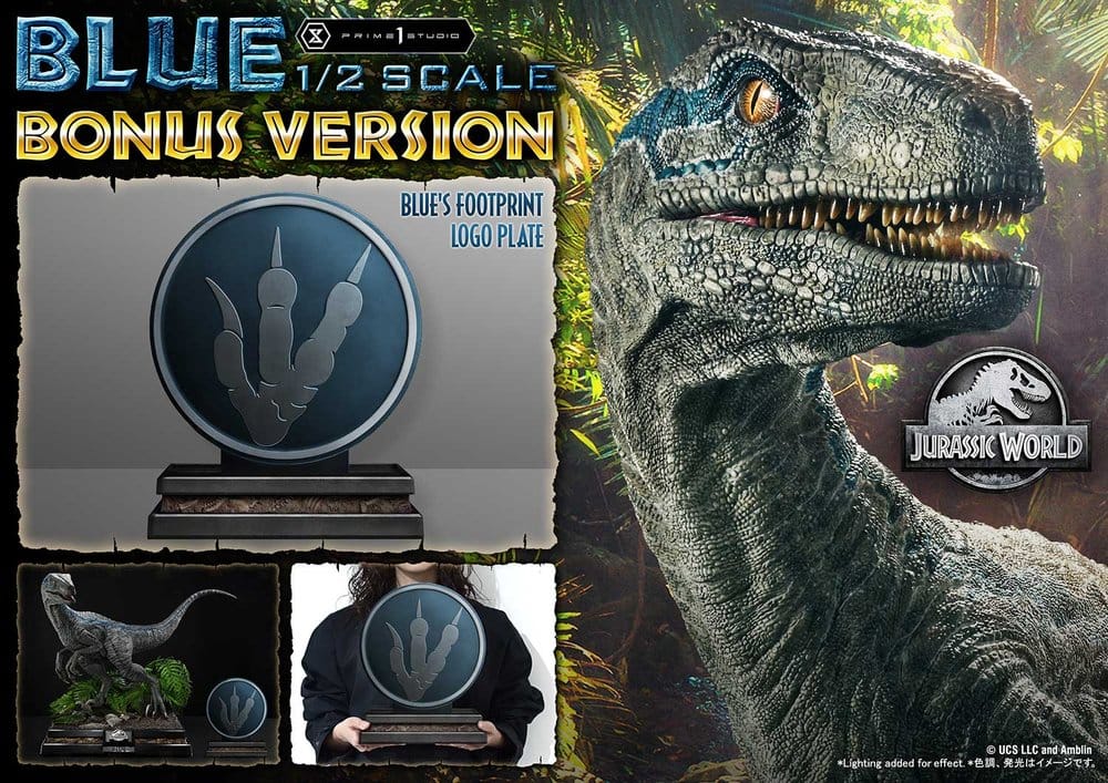 Jurassic World: Fallen Kingdom (Film) Legacy Museum Collection Statue 1/2 Blue Bonus Version 88 cm  4582647124012