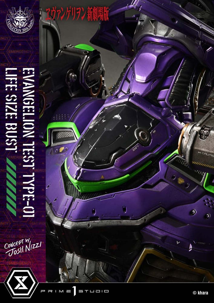 Neon Genesis Evangelion Life Size Bust 1/1 Test Type-01 (Concept by Josh Nizzi) 86 cm 4582647121813