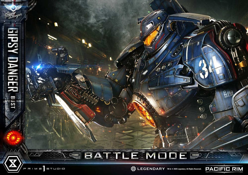 Pacific Rim Life Size Bust 1/1 Gipsy Danger Battle Mode 75 cm 4582647121738