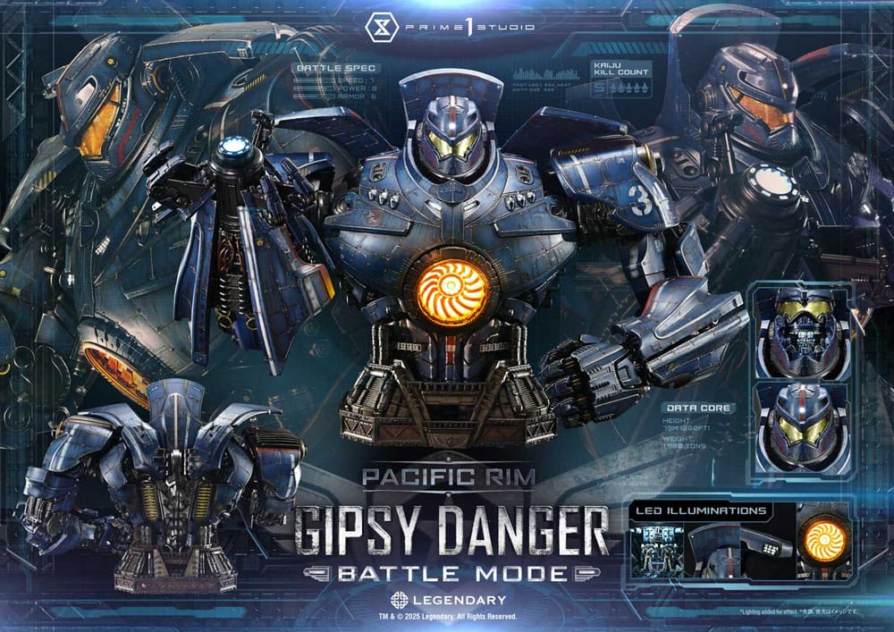 Pacific Rim Life Size Bust 1/1 Gipsy Danger Battle Mode 75 cm 4582647121738