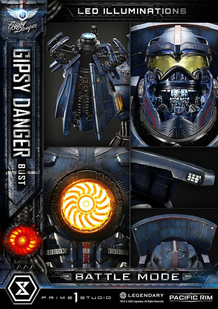 Pacific Rim Life Size Bust 1/1 Gipsy Danger Battle Mode 75 cm 4582647121738