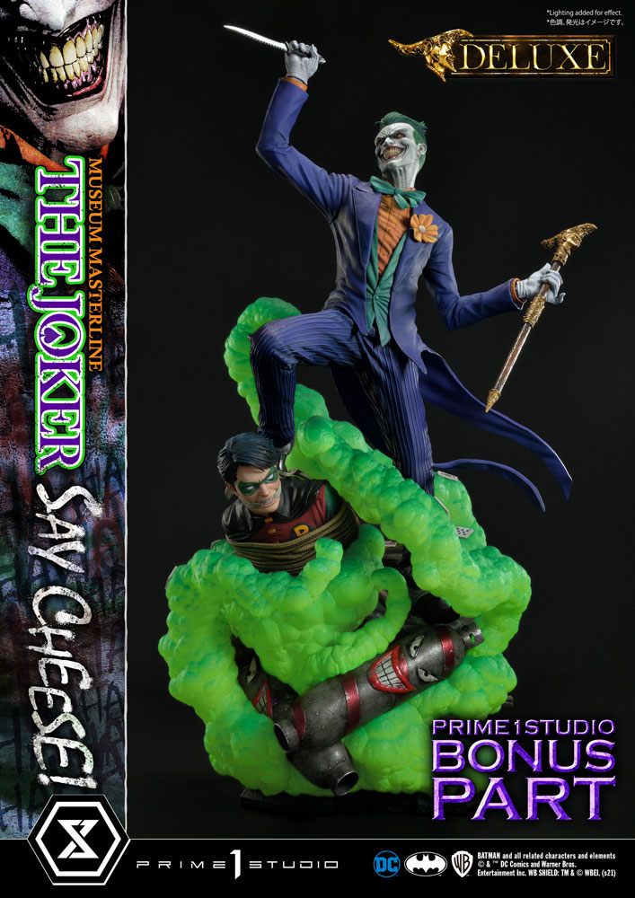 DC Comics Statue 1/3 The Joker Say Cheese Deluxe Bonus Version 99 cm 4580708035123