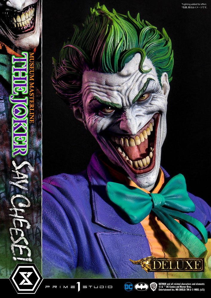 DC Comics Statue 1/3 The Joker Say Cheese Deluxe Bonus Version 99 cm 4580708035123