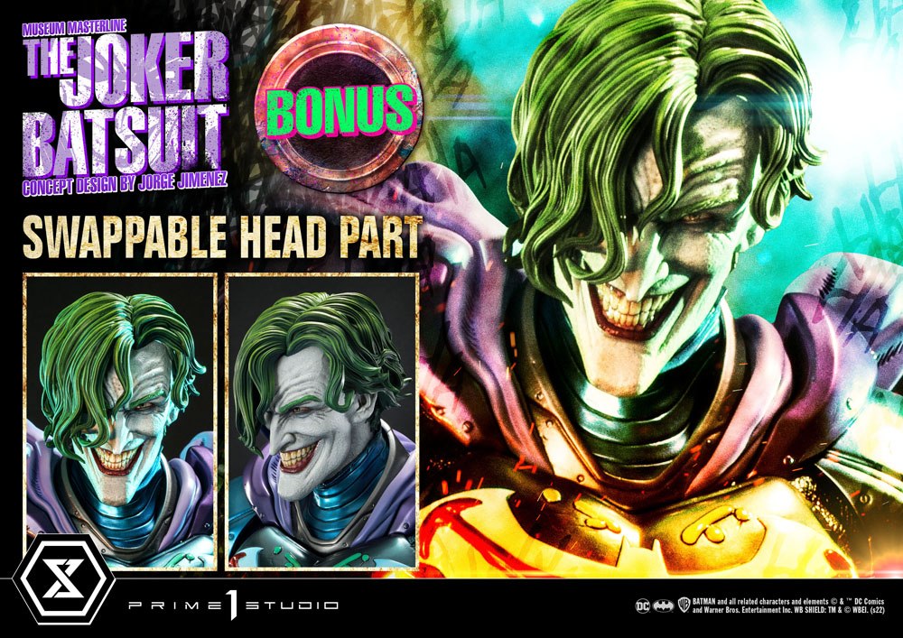 DC Comics Museum Masterline Statue 1/3 The Joker Concept Design by Jorge Jimenez Bonus Version 79 cm 4580708043913