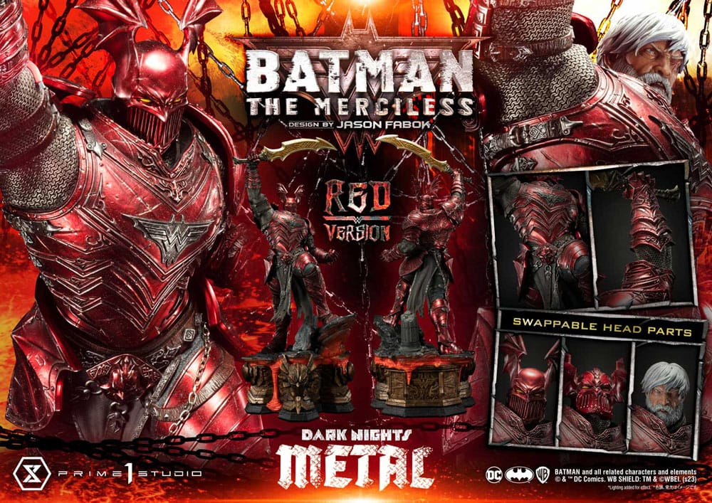 Dark Nights: Death Metal Statue 1/3 The Mericless Red Version 111 cm 4580708043531