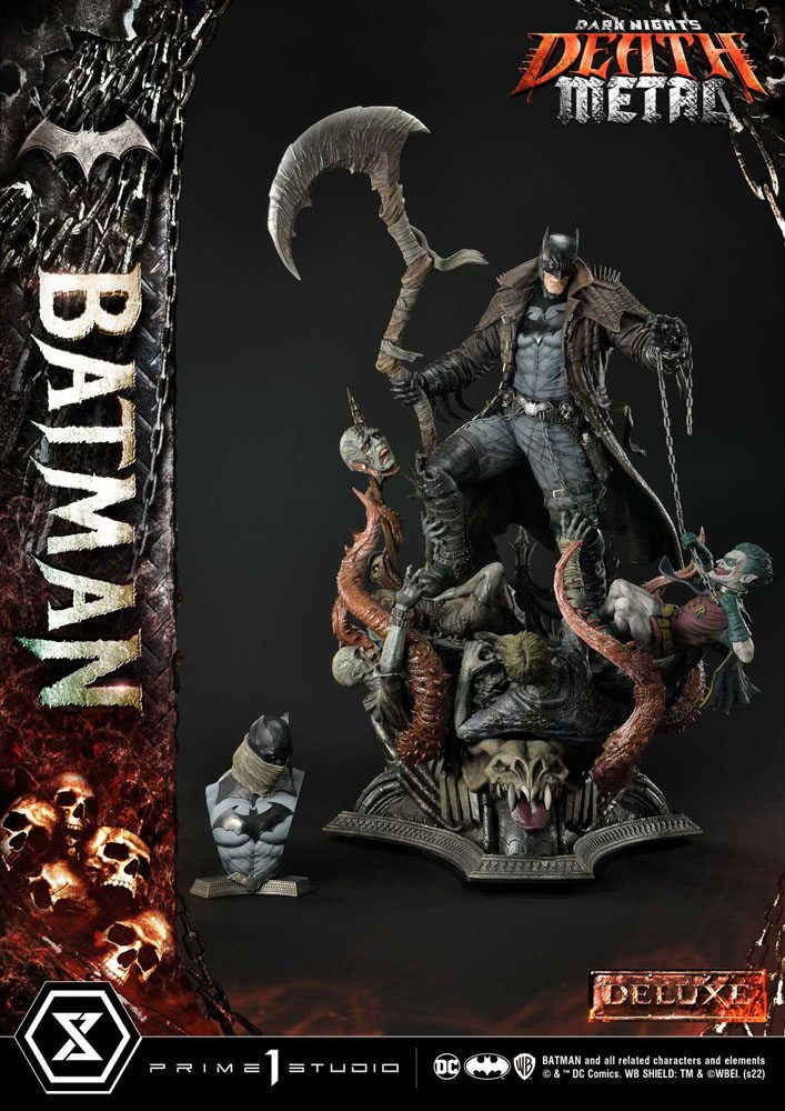 Dark Knights: Metal Statue 1/3 Death Metal Batman Deluxe Bonus Ver. 105 cm 4580708041421