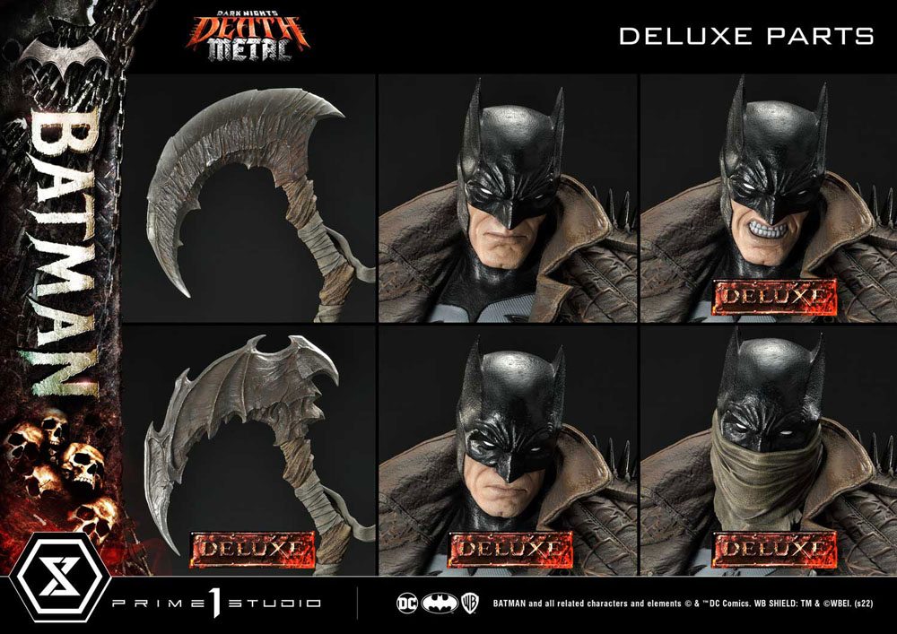 Dark Knights: Metal Statue 1/3 Death Metal Batman Deluxe Bonus Ver. 105 cm 4580708041421