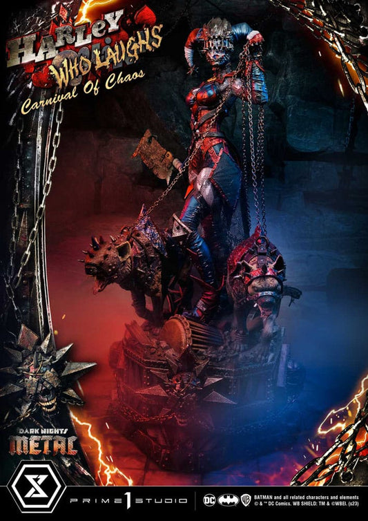 Dark Nights: Metal Museum Masterline Series Statue 1/3 Harley Quinn Who Laughs Concept Design by Caelos D`anda Regular Version 78 cm 4580708047904
