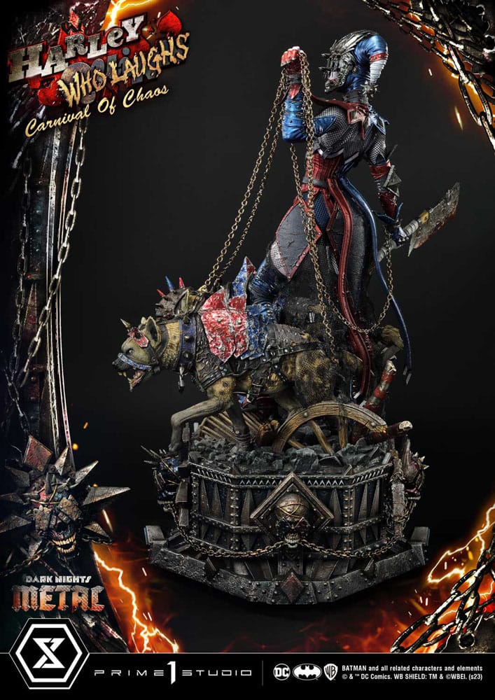 Dark Nights: Metal Museum Masterline Series Statue 1/3 Harley Quinn Who Laughs Concept Design by Caelos D`anda Deluxe Version 78 cm 4580708047911