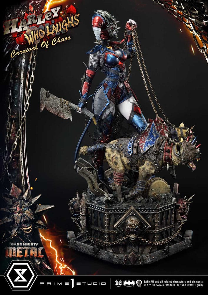 Dark Nights: Metal Museum Masterline Series Statue 1/3 Harley Quinn Who Laughs Concept Design by Caelos D`anda Deluxe Version 78 cm 4580708047911