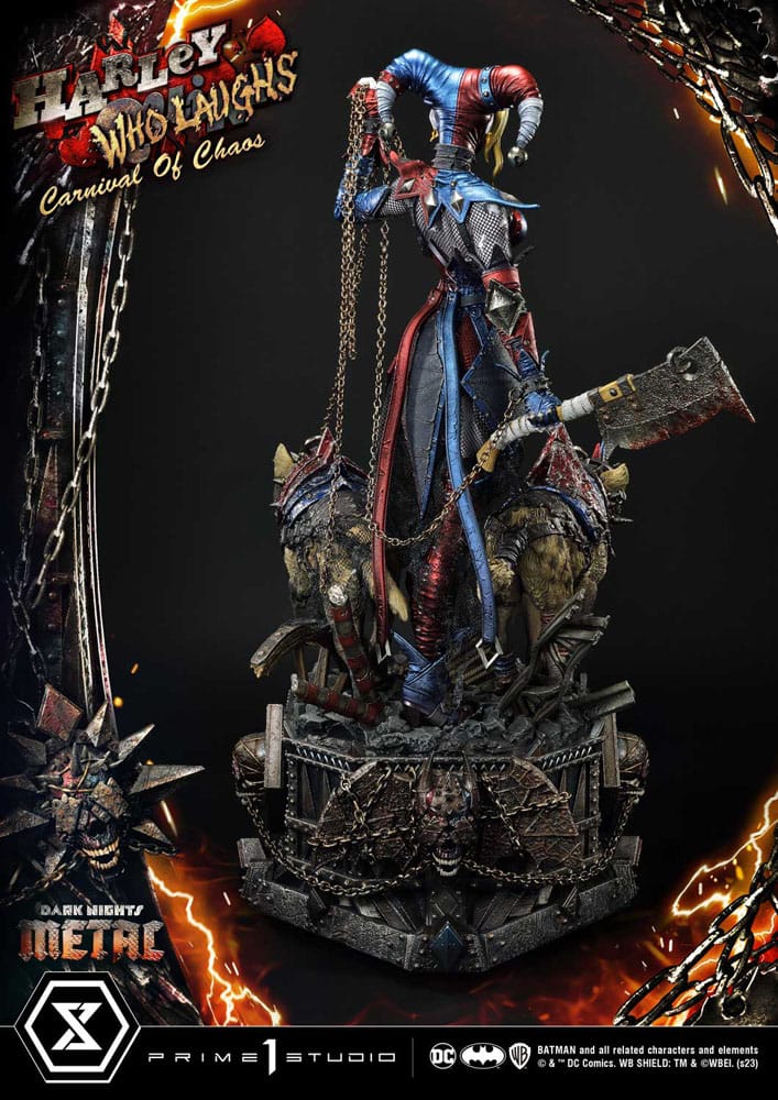 Dark Nights: Metal Museum Masterline Series Statue 1/3 Harley Quinn Who Laughs Concept Design by Caelos D`anda Deluxe Version 78 cm 4580708047911