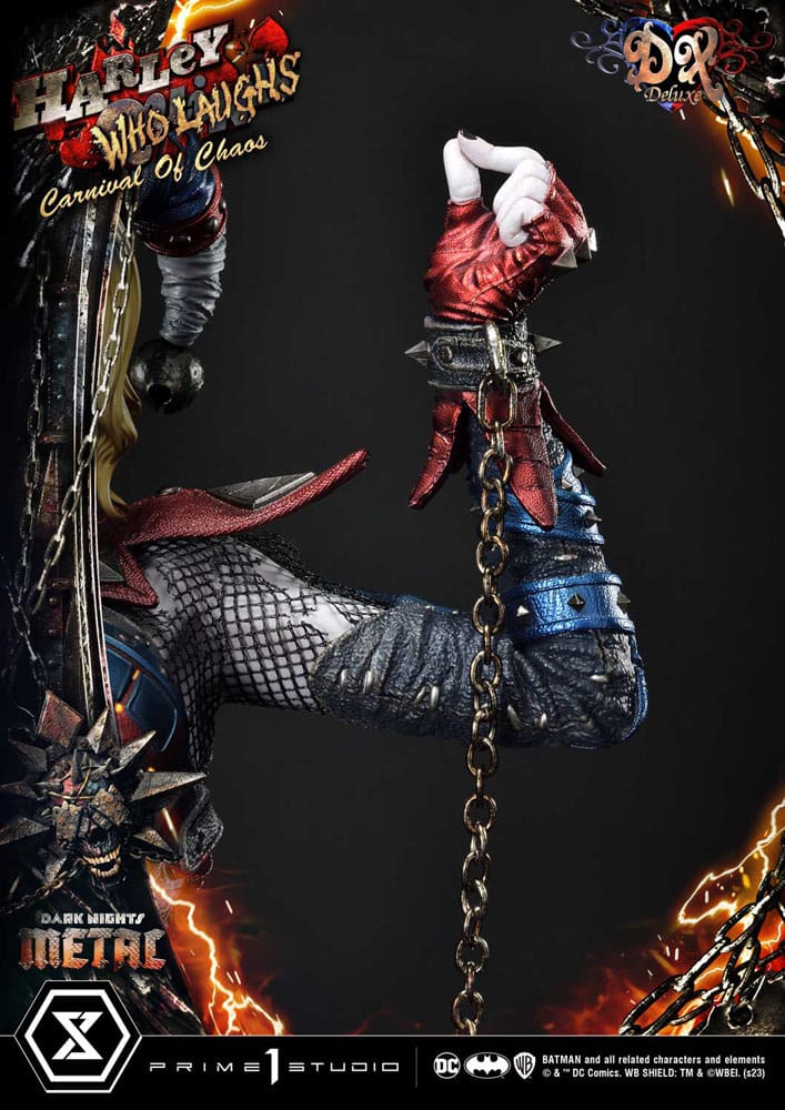 Dark Nights: Metal Museum Masterline Series Statue 1/3 Harley Quinn Who Laughs Concept Design by Caelos D`anda Deluxe Version 78 cm 4580708047911