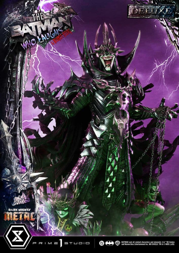 DC Comics Museum Masterline Statue 1/3 Dark Nights: Death Metal The Batman Who Laughs & Robin King Deluxe Version 85 cm 4582647124272