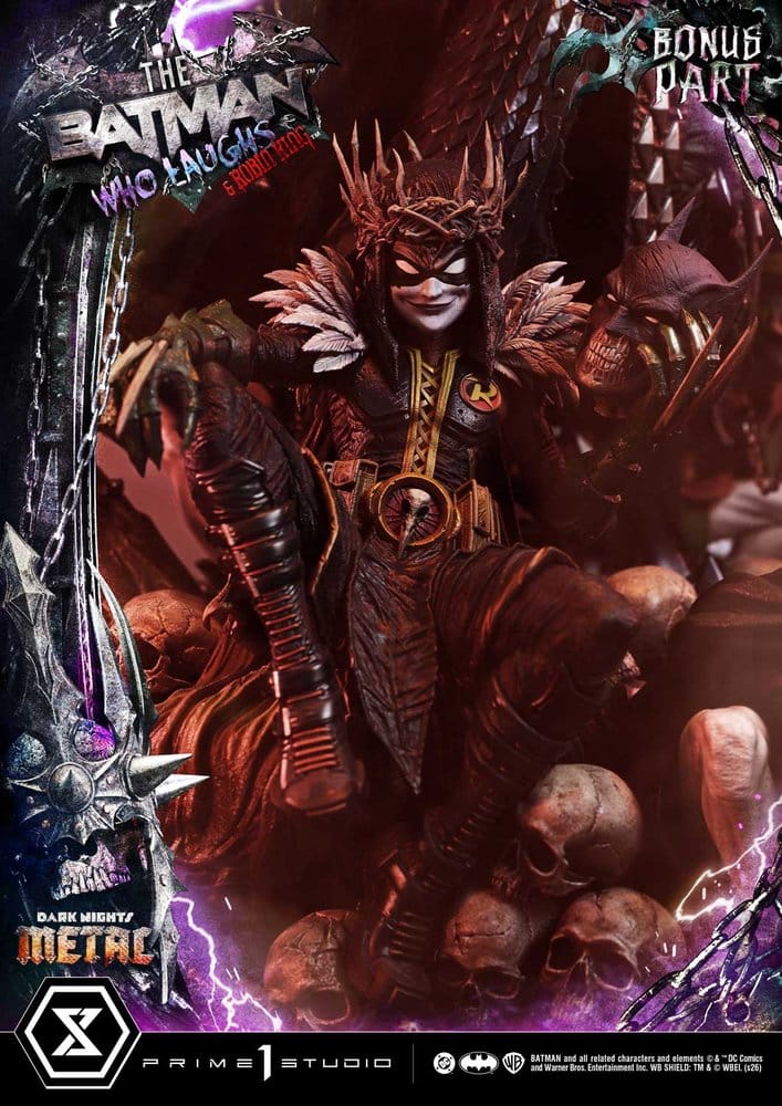 DC Comics Museum Masterline Statue 1/3 Dark Nights: Death Metal The Batman Who Laughs & Robin King DX Bonus 85 cm 4582647124289