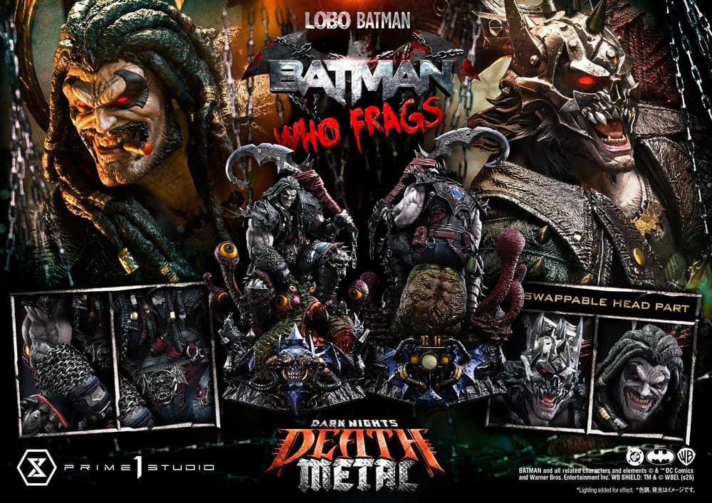Dark Nights: Death Metal Museum Masterline Statue 1/3 Lobo Batman: Batman Who Frags 81 cm 4582647125163