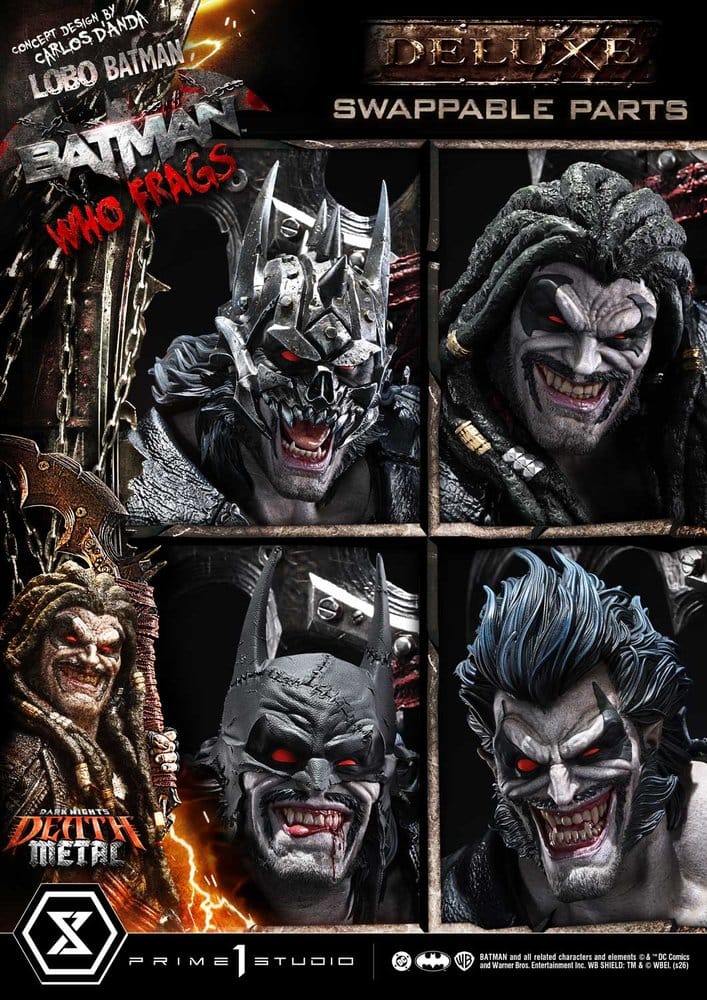 Dark Nights: Death Metal Museum Masterline Statue 1/3 Lobo Batman: Batman Who Frags Deluxe Version 81 cm 4582647125170