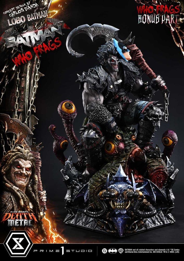 Dark Nights: Death Metal Museum Masterline Statue 1/3 Lobo Batman: Batman Who Frags Deluxe Bonus Version 81 cm 4582647125187