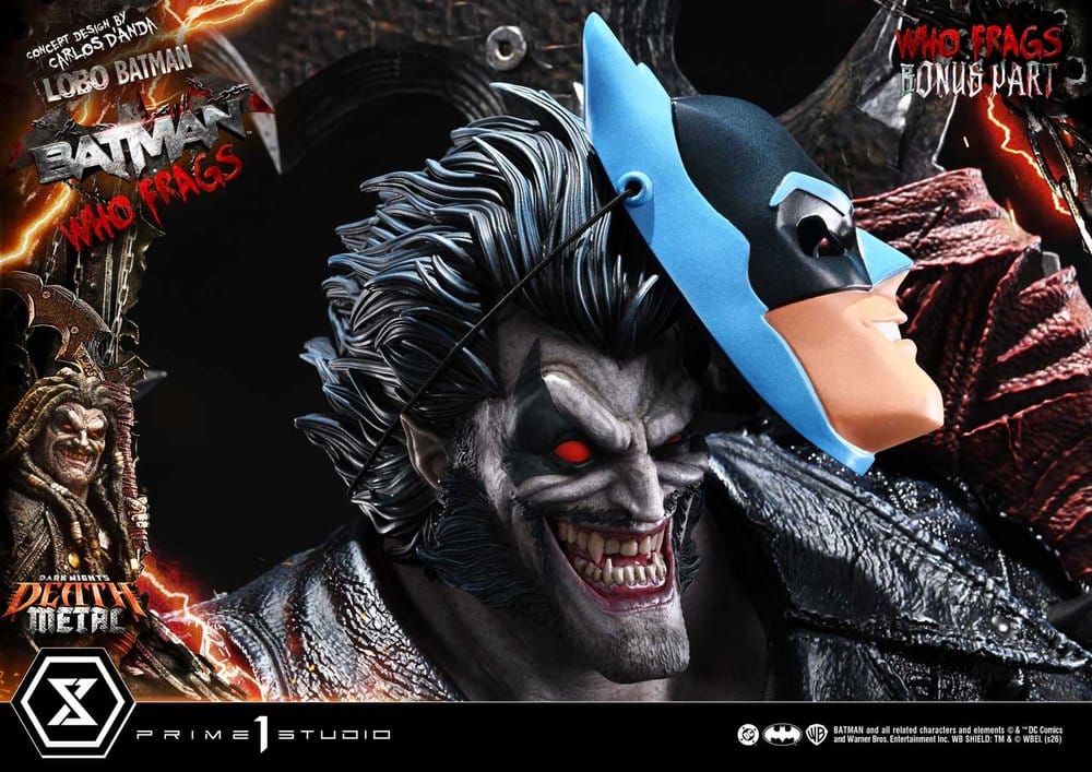 Dark Nights: Death Metal Museum Masterline Statue 1/3 Lobo Batman: Batman Who Frags Deluxe Bonus Version 81 cm 4582647125187