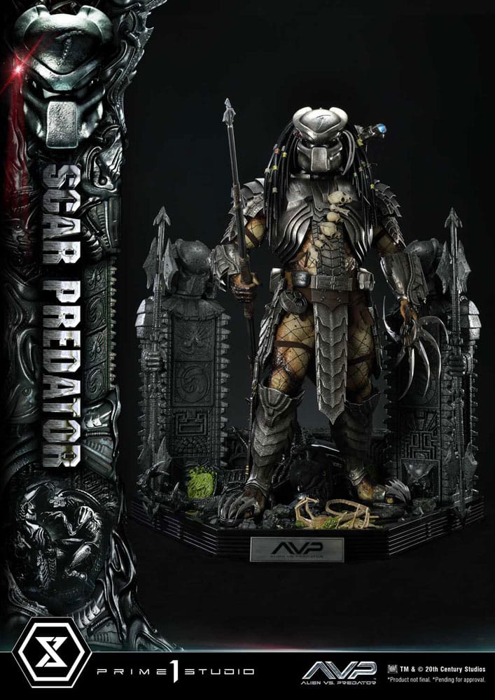 The Alien vs. Predator Museum Masterline Series Statue 1/3 Scar Predator 93 cm 4580708048420
