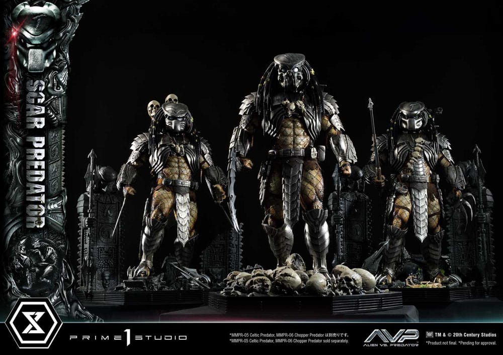 The Alien vs. Predator Museum Masterline Series Statue 1/3 Scar Predator 93 cm 4580708048420