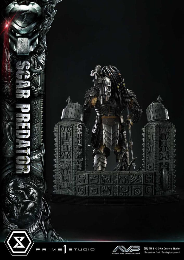 The Alien vs. Predator Museum Masterline Series Statue 1/3 Scar Predator 93 cm 4580708048420