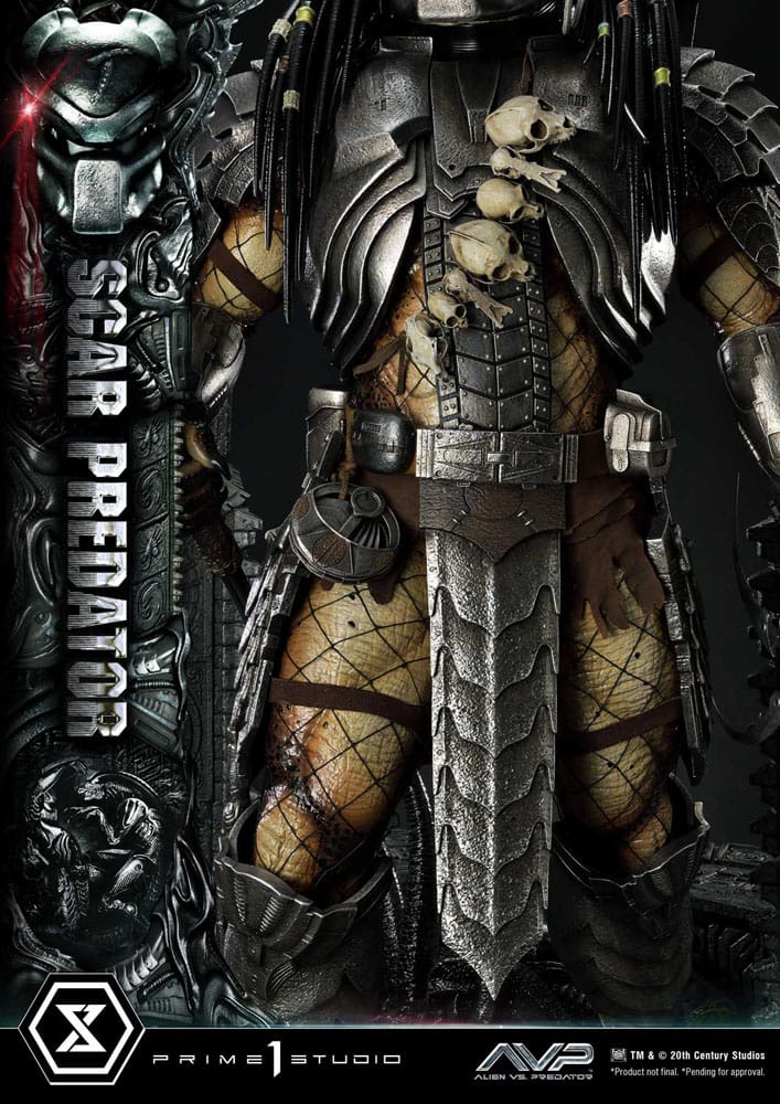 The Alien vs. Predator Museum Masterline Series Statue 1/3 Scar Predator 93 cm 4580708048420