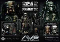 The Alien vs. Predator Museum Masterline Series Statue 1/3 Scar Predator Deluxe Bonus Version 93 cm 4580708048444