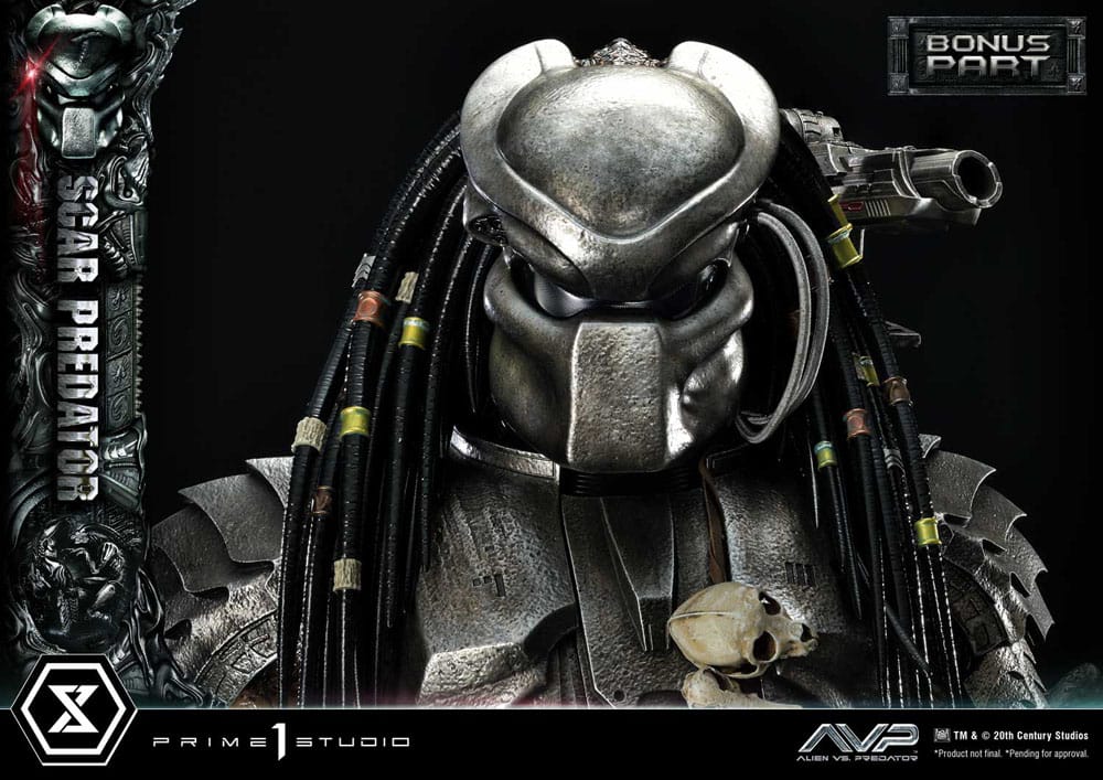 The Alien vs. Predator Museum Masterline Series Statue 1/3 Scar Predator Deluxe Bonus Version 93 cm 4580708048444