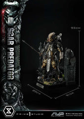 The Alien vs. Predator Museum Masterline Series Statue 1/3 Scar Predator Deluxe Bonus Version 93 cm 4580708048444