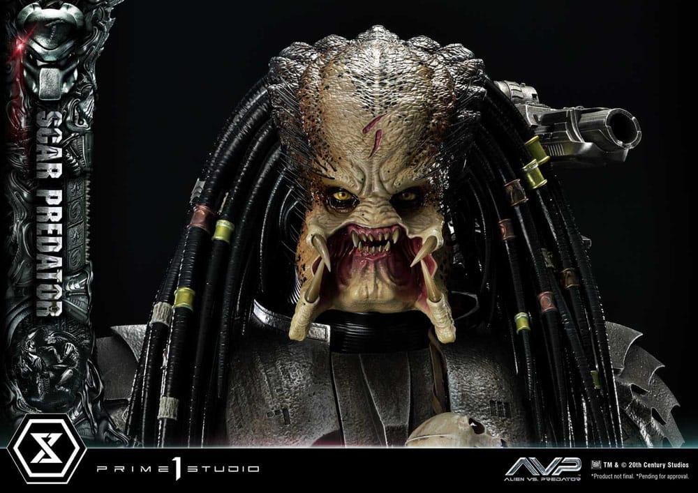 The Alien vs. Predator Museum Masterline Series Statue 1/3 Scar Predator Deluxe Bonus Version 93 cm 4580708048444