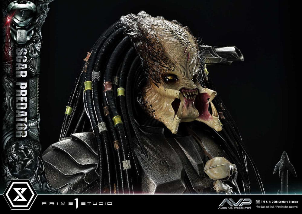 The Alien vs. Predator Museum Masterline Series Statue 1/3 Scar Predator Deluxe Bonus Version 93 cm 4580708048444