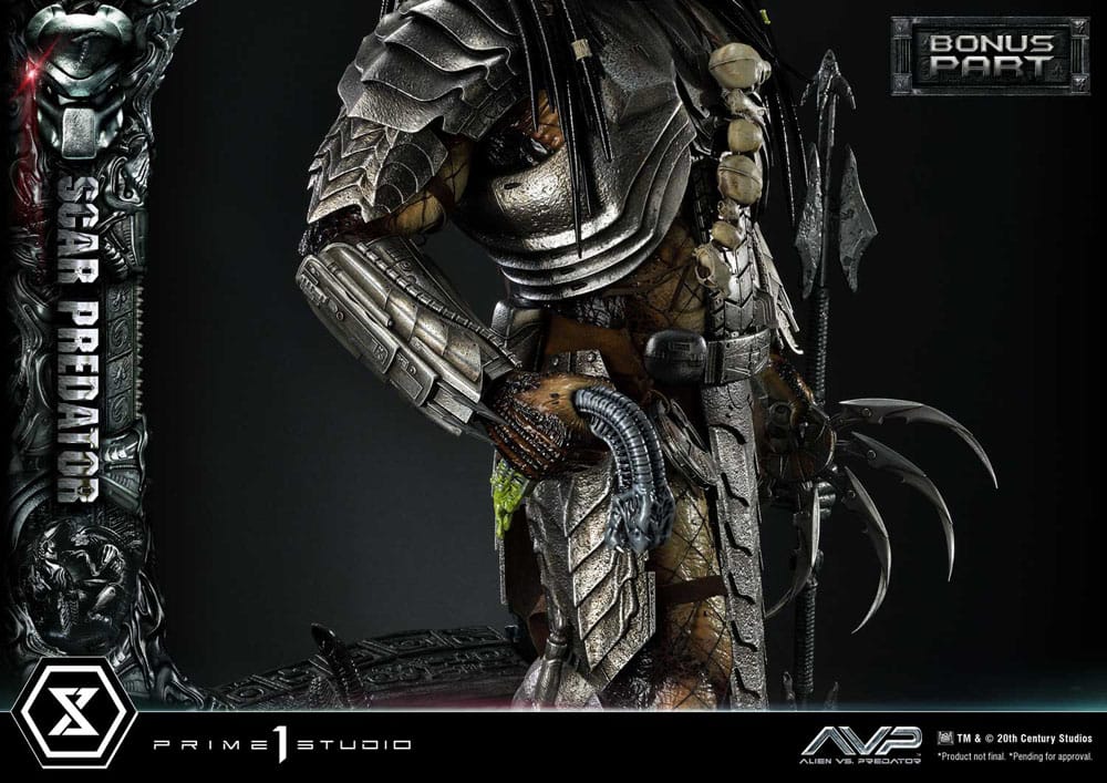 The Alien vs. Predator Museum Masterline Series Statue 1/3 Scar Predator Deluxe Bonus Version 93 cm 4580708048444