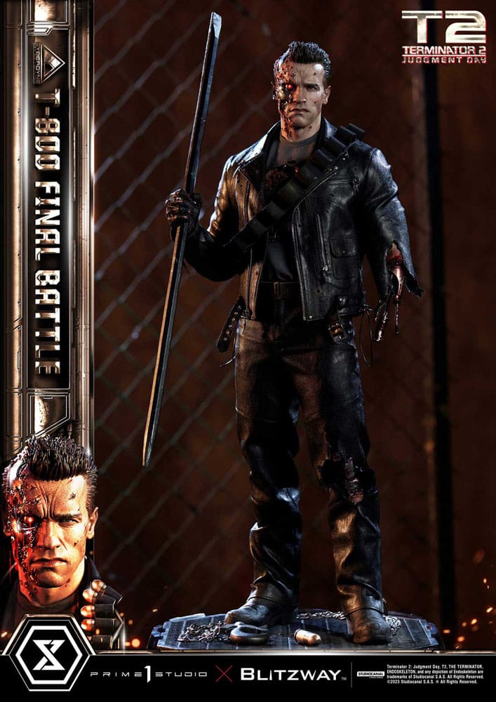 Terminator 2 Museum Masterline Series Statue 1/3 T-800 Final Battle Regular Version 75 cm 4580708048666