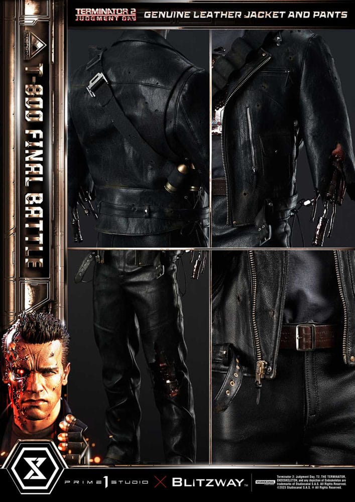 Terminator 2 Museum Masterline Series Statue 1/3 T-800 Final Battle Regular Version 75 cm 4580708048666