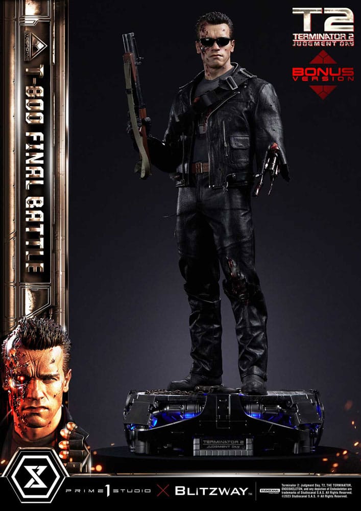 Terminator 2 Museum Masterline Series Statue 1/3 T-800 Final Battle Deluxe Bonus Version 75 cm 4580708048680